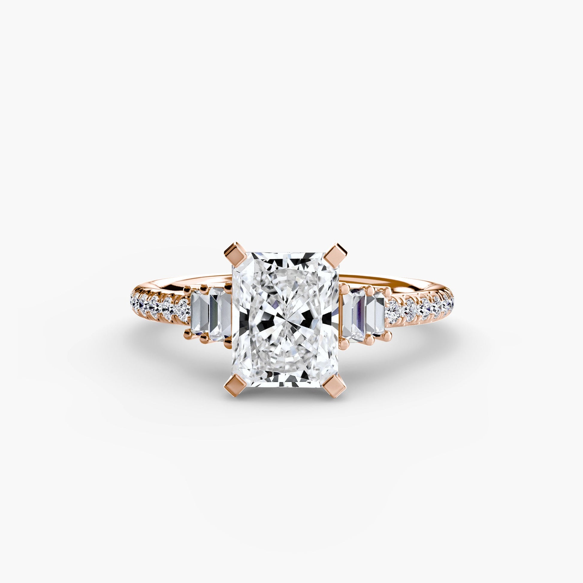 Solitaire with Pavé 4 - AYKA JEWELS