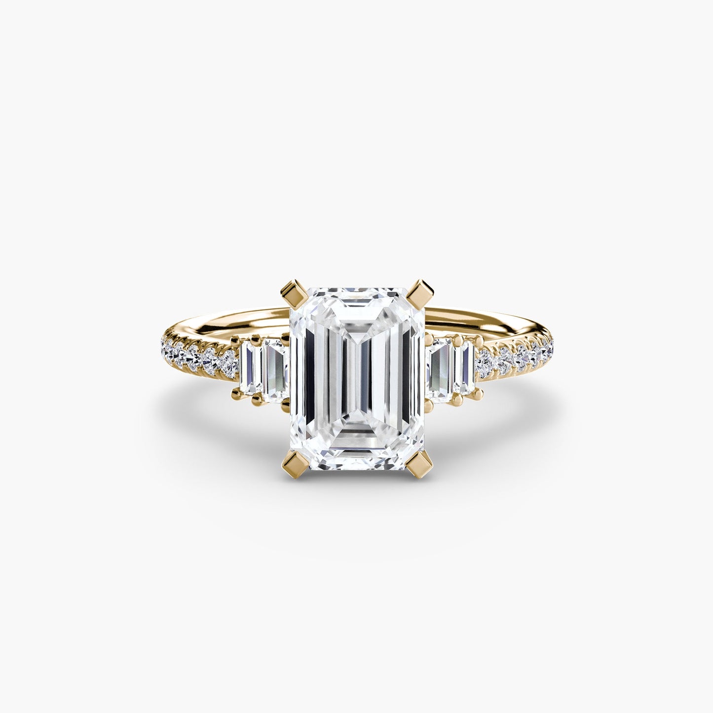 Solitaire with Pavé 4 - AYKA JEWELS
