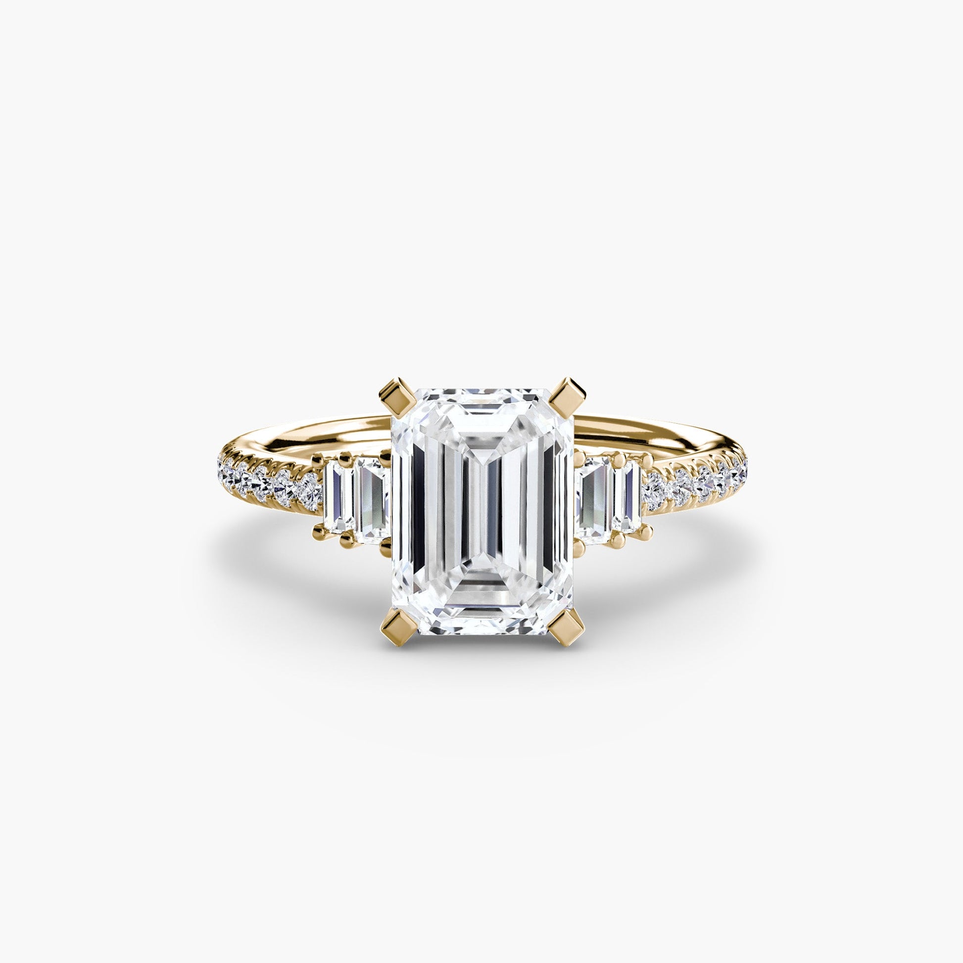 Solitaire with Pavé 4 - AYKA JEWELS