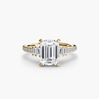Solitaire with Pavé 4 - AYKA JEWELS