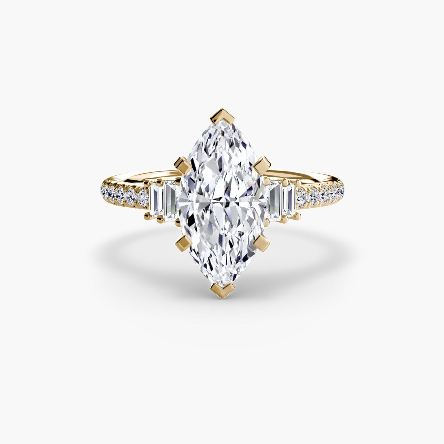 Solitaire with Pavé 4 - AYKA JEWELS