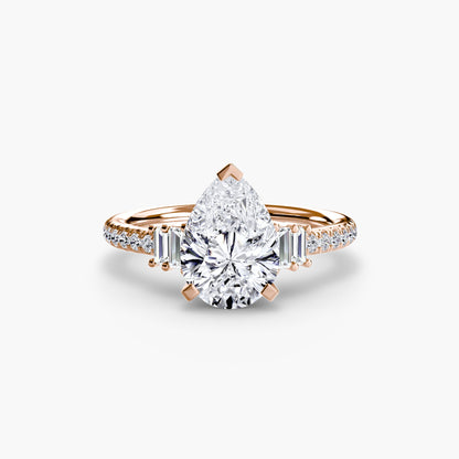 Solitaire with Pavé 4 - AYKA JEWELS
