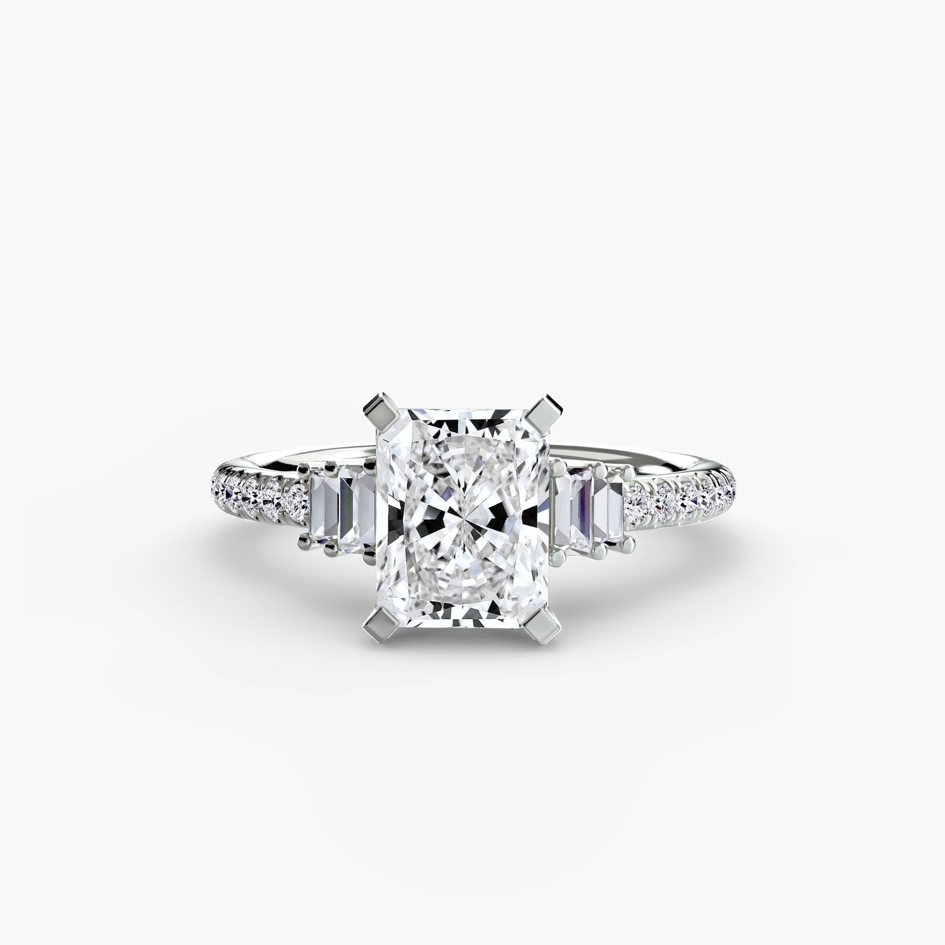 Solitaire with Pavé 4 - AYKA JEWELS