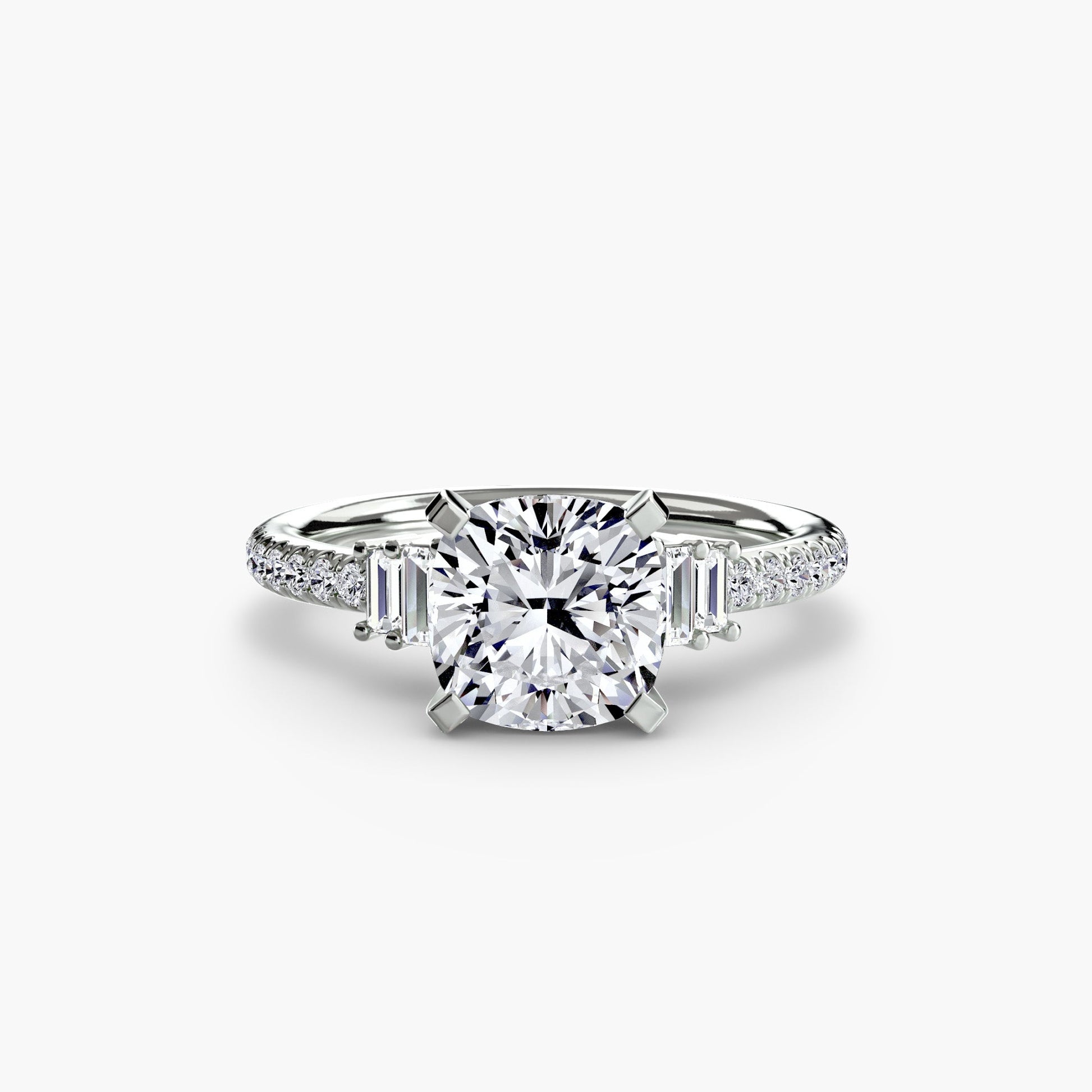 Solitaire with Pavé 4 - AYKA JEWELS