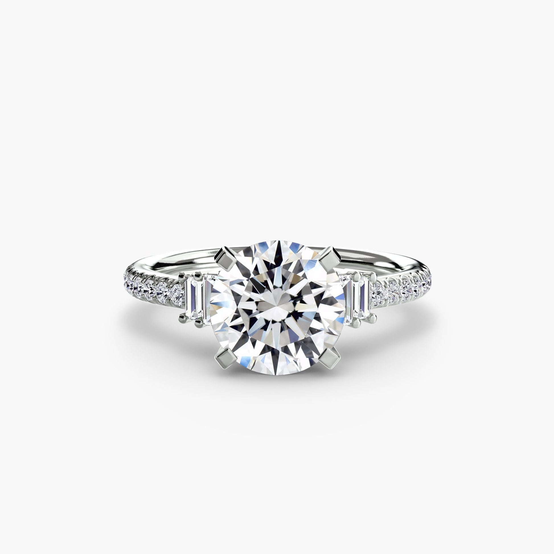 Solitaire with Pavé 4 - AYKA JEWELS