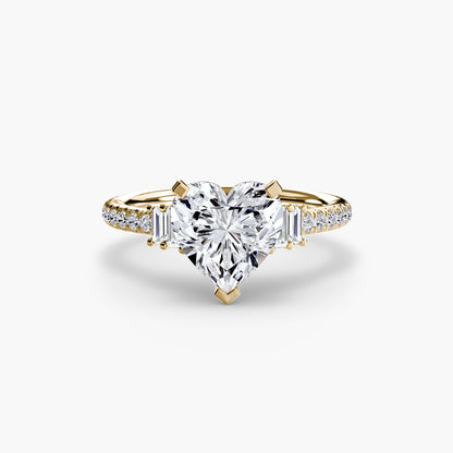 Solitaire with Pavé 4 - AYKA JEWELS