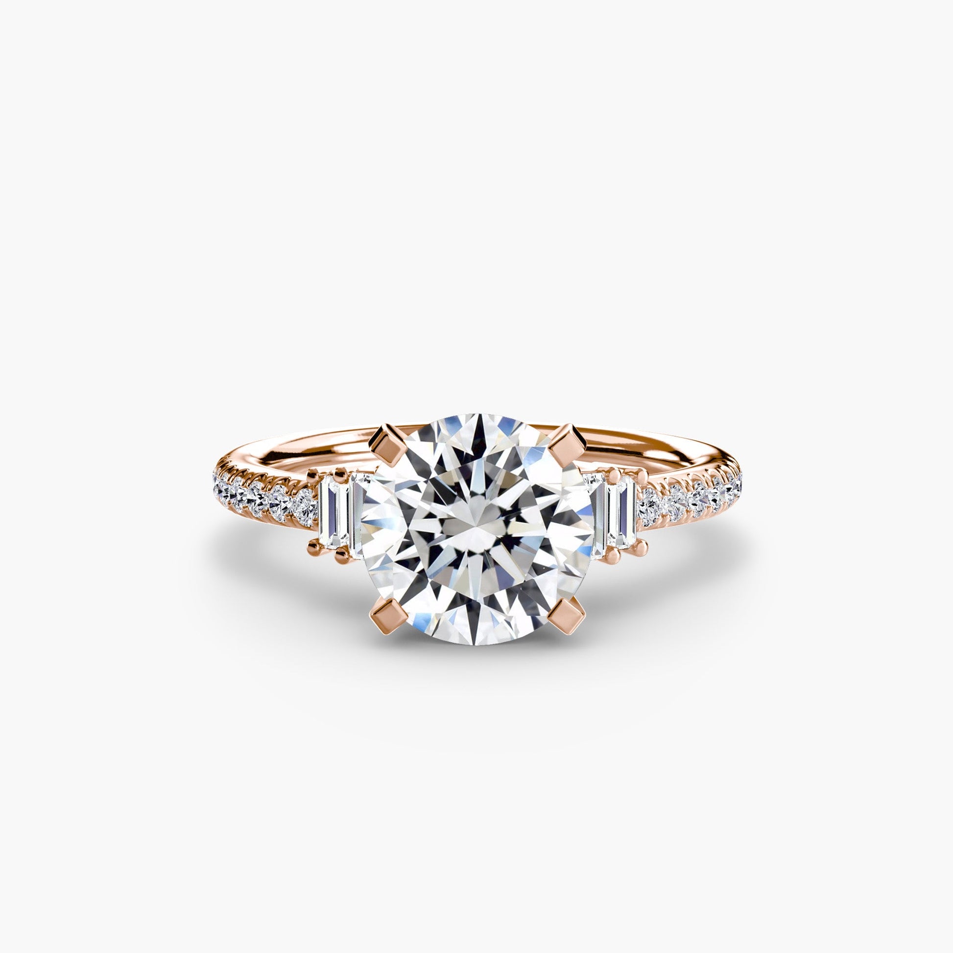 Solitaire with Pavé 4 - AYKA JEWELS