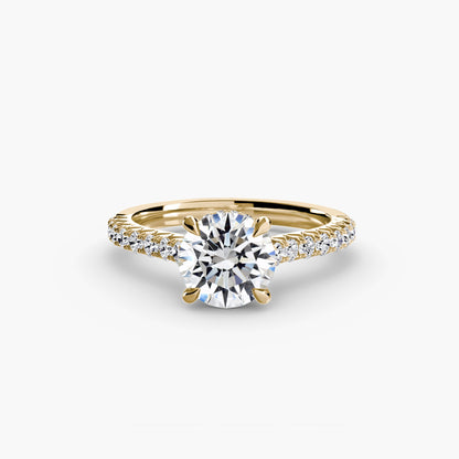 Solitaire with Pavé 5 - AYKA JEWELS