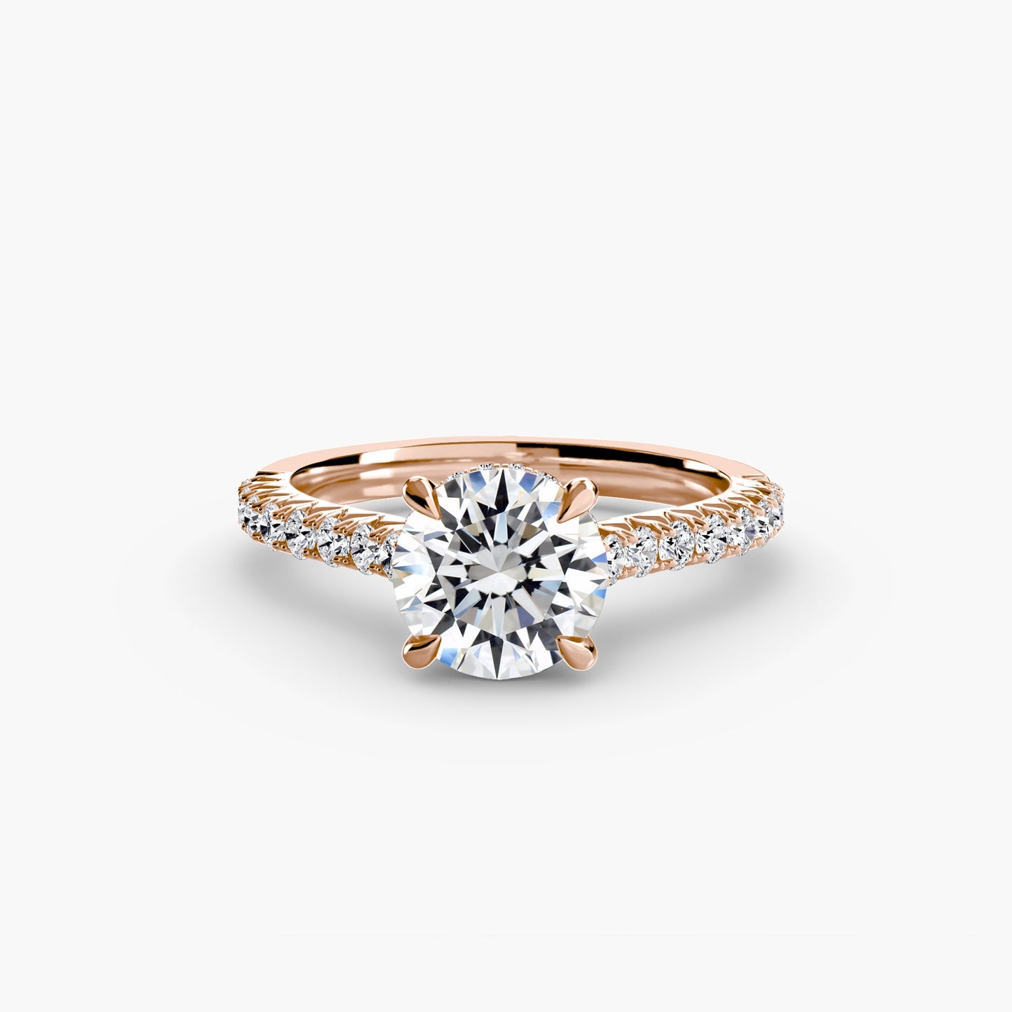 Solitaire with Pavé 5 - AYKA JEWELS