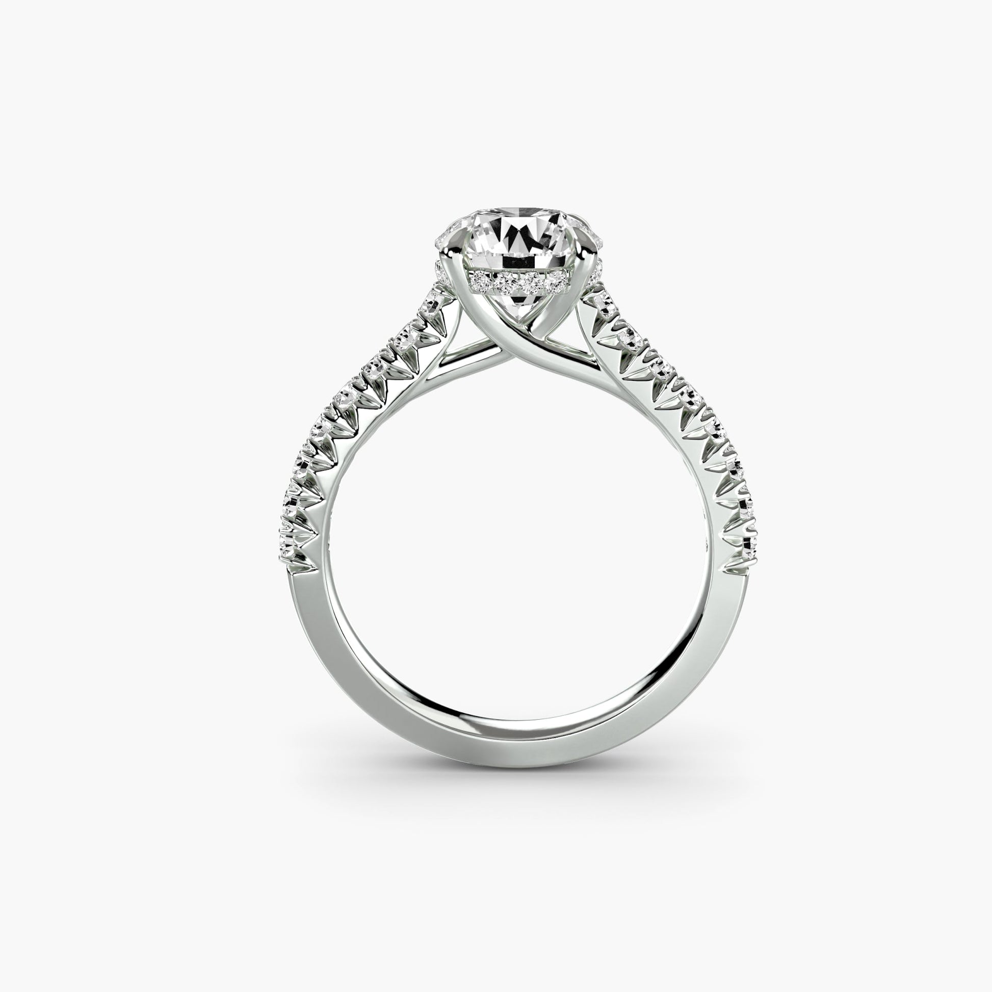 Solitaire with Pavé 5 - AYKA JEWELS