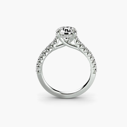 Solitaire with Pavé 5 - AYKA JEWELS