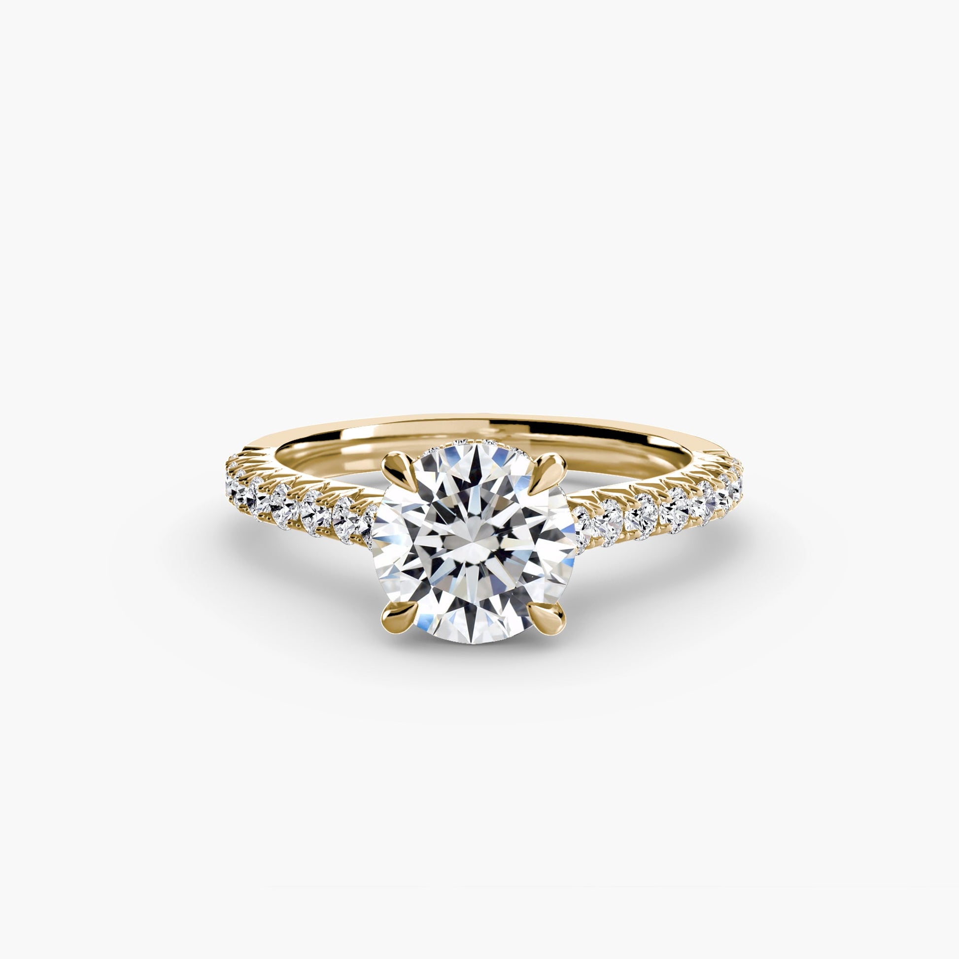 Solitaire with Pavé 5 - AYKA JEWELS