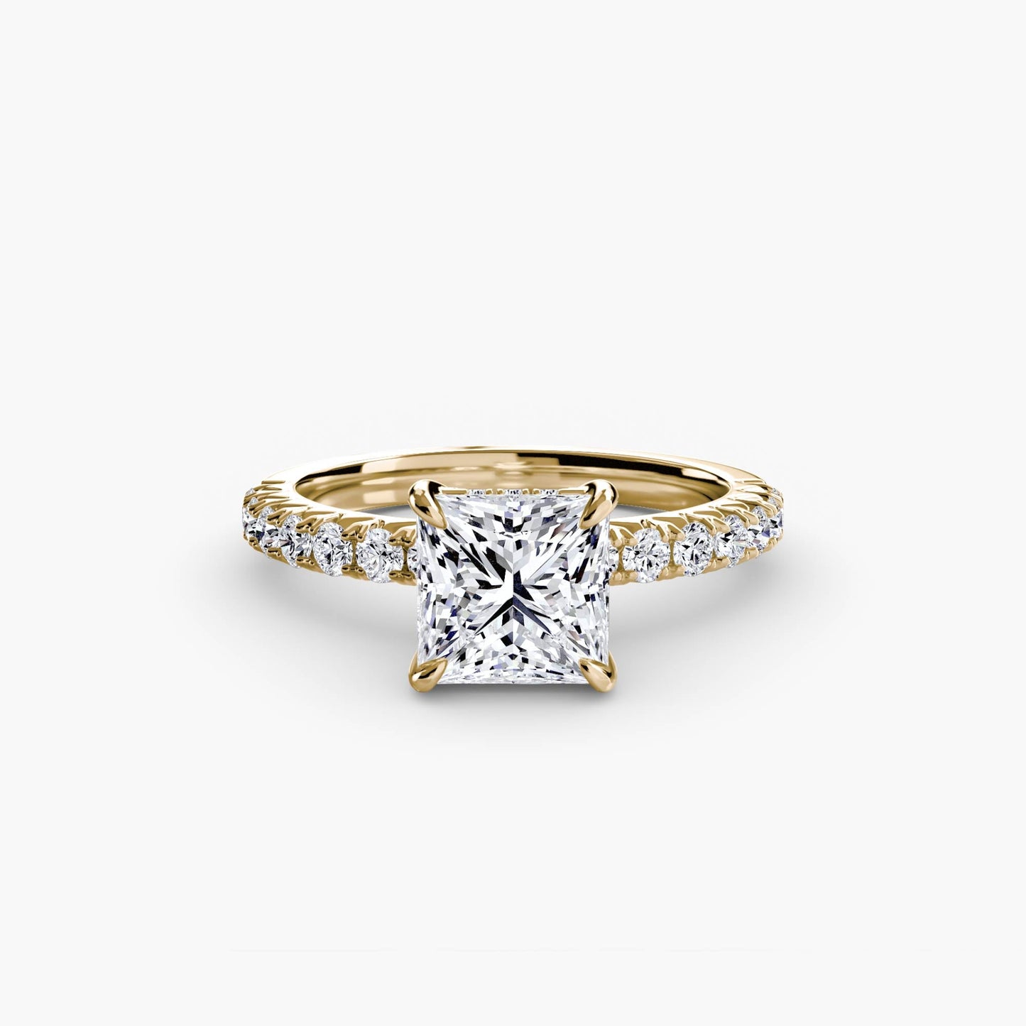 Solitaire with Pavé 6 - AYKA JEWELS