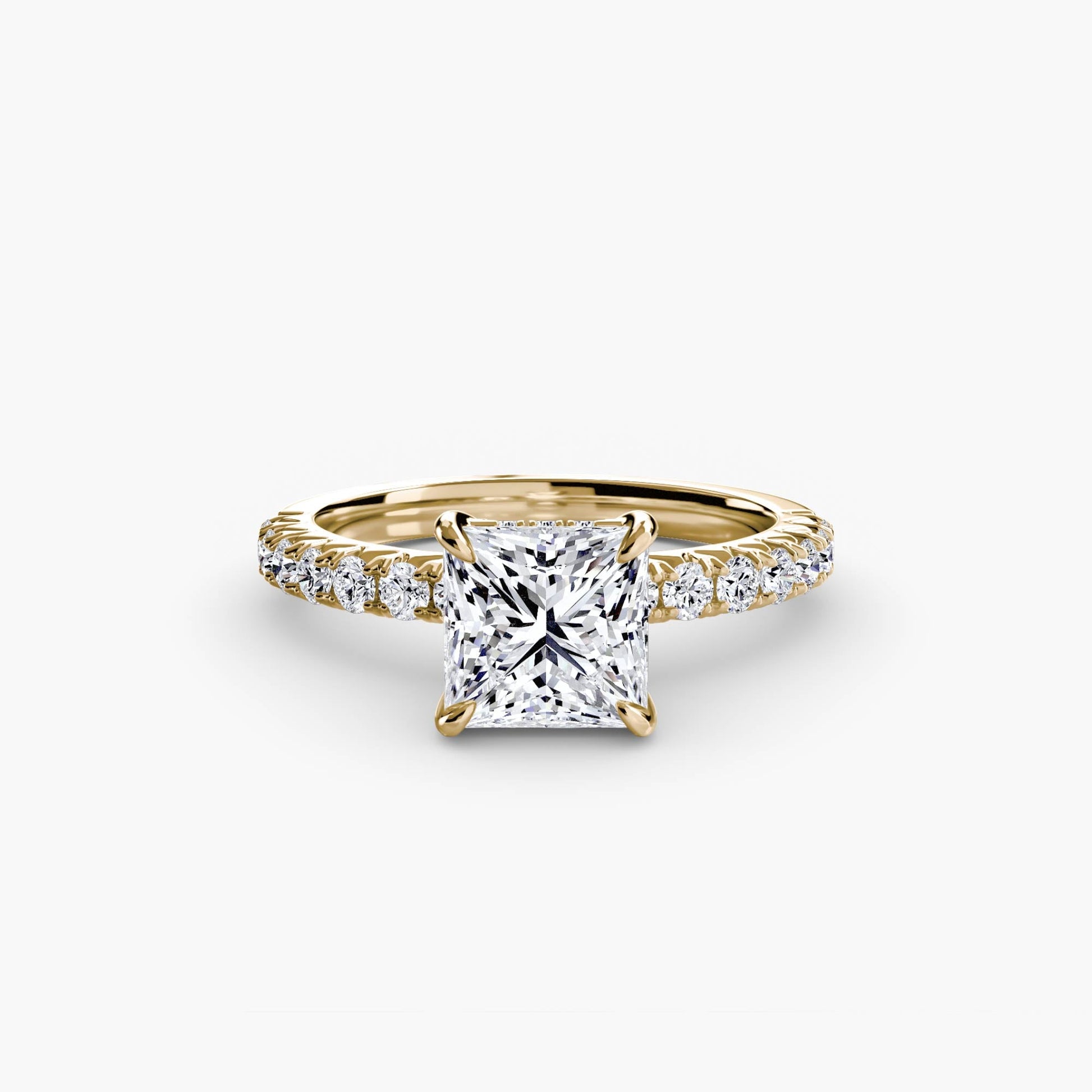 Solitaire with Pavé 6 - AYKA JEWELS