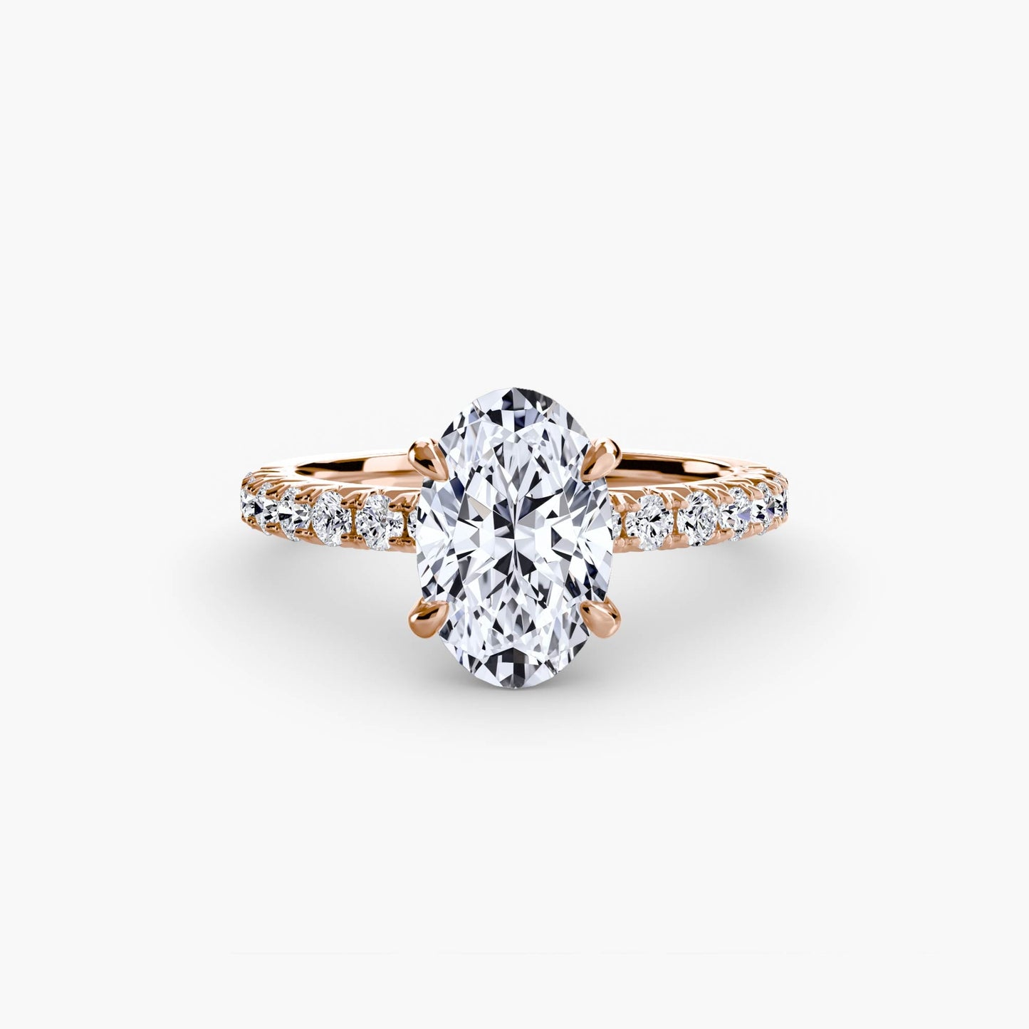 Solitaire with Pavé 6 - AYKA JEWELS