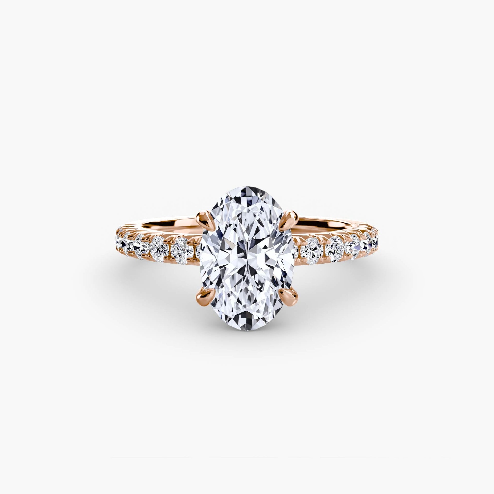 Solitaire with Pavé 6 - AYKA JEWELS