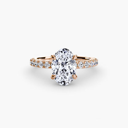 Solitaire with Pavé 6 - AYKA JEWELS