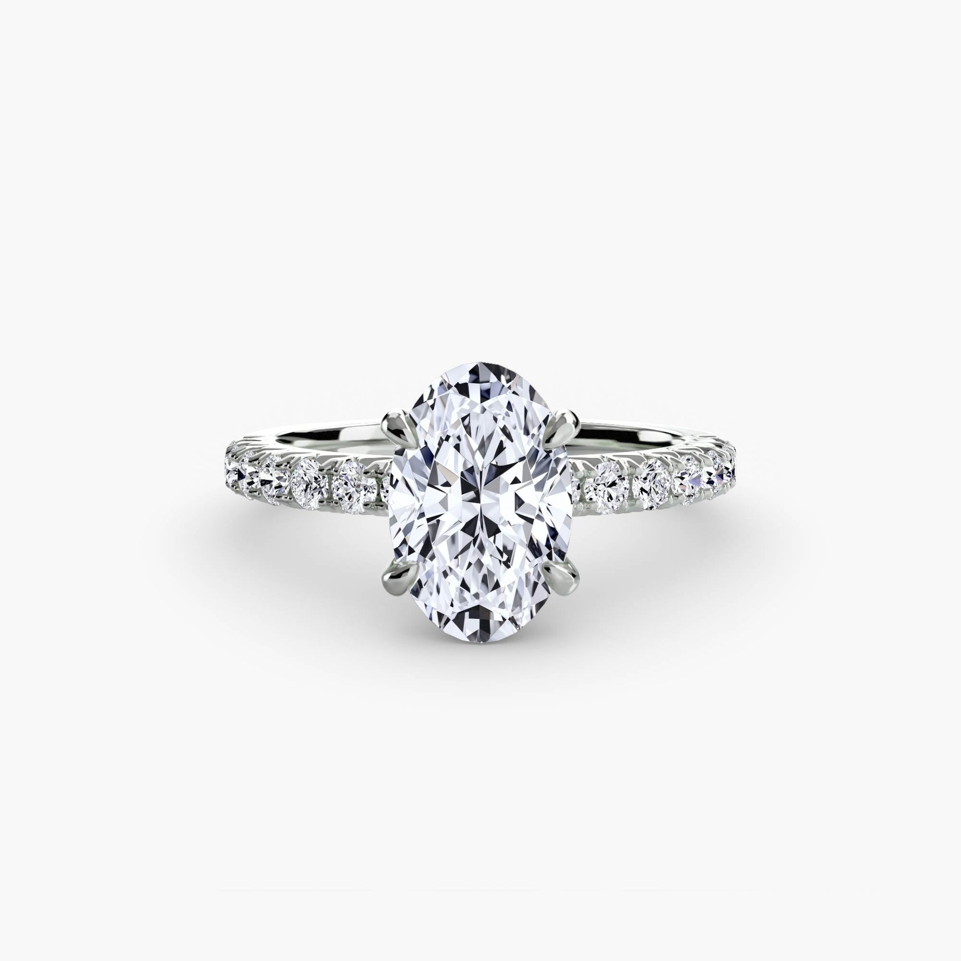 Solitaire with Pavé 6 - AYKA JEWELS