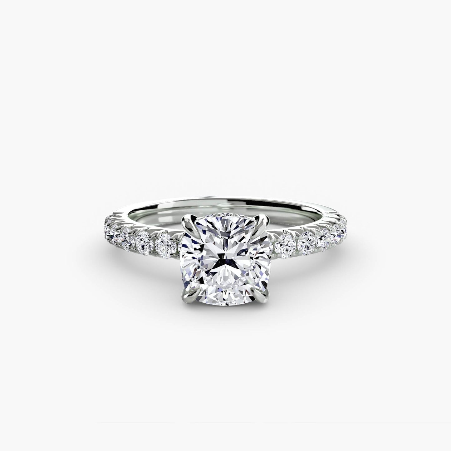 Solitaire with Pavé 6 - AYKA JEWELS