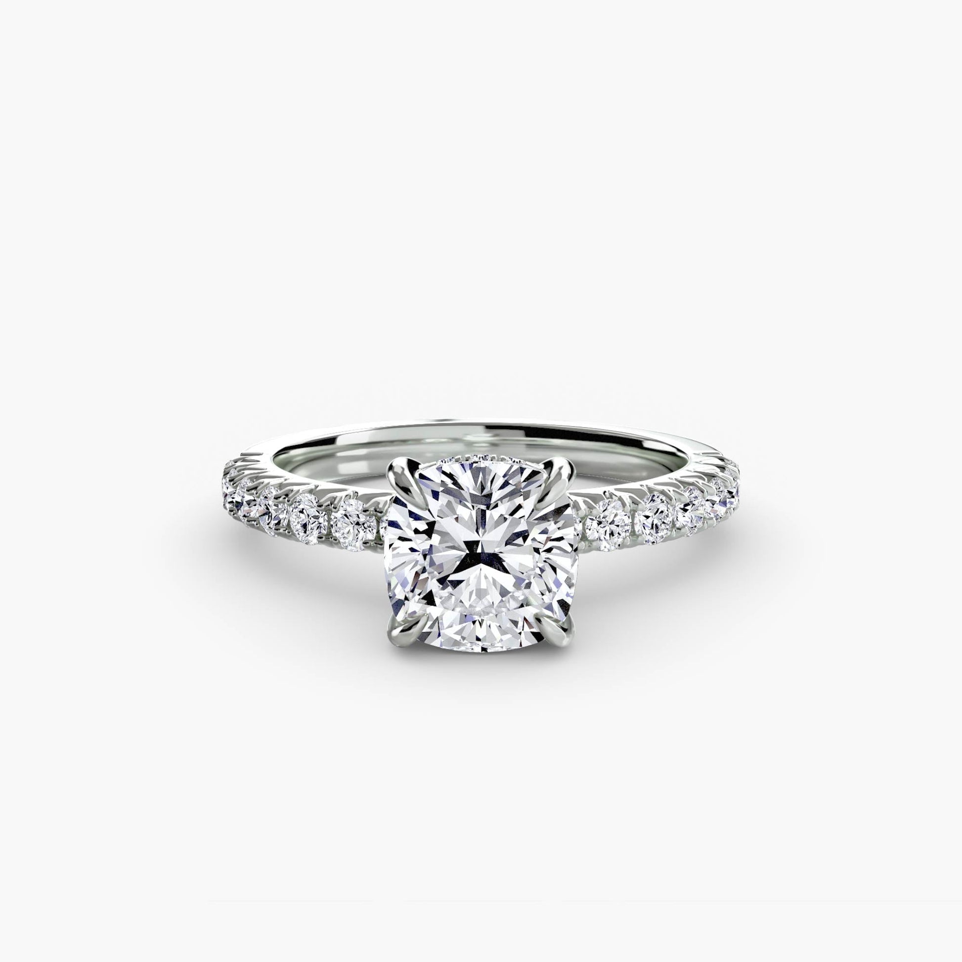 Solitaire with Pavé 6 - AYKA JEWELS