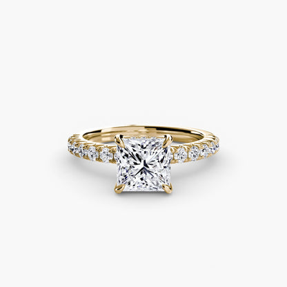 Solitaire with Pavé 6 - AYKA JEWELS