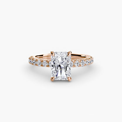 Solitaire with Pavé 6 - AYKA JEWELS