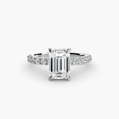 Solitaire with Pavé 6 - AYKA JEWELS