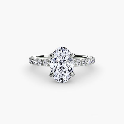 Solitaire with Pavé 6 - AYKA JEWELS