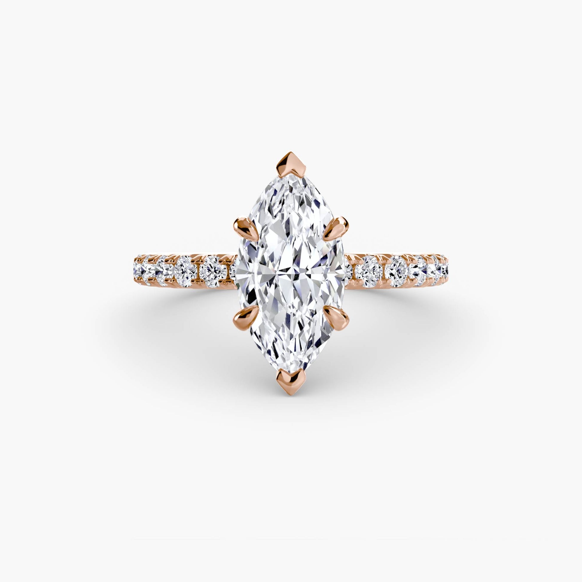 Solitaire with Pavé 6 - AYKA JEWELS