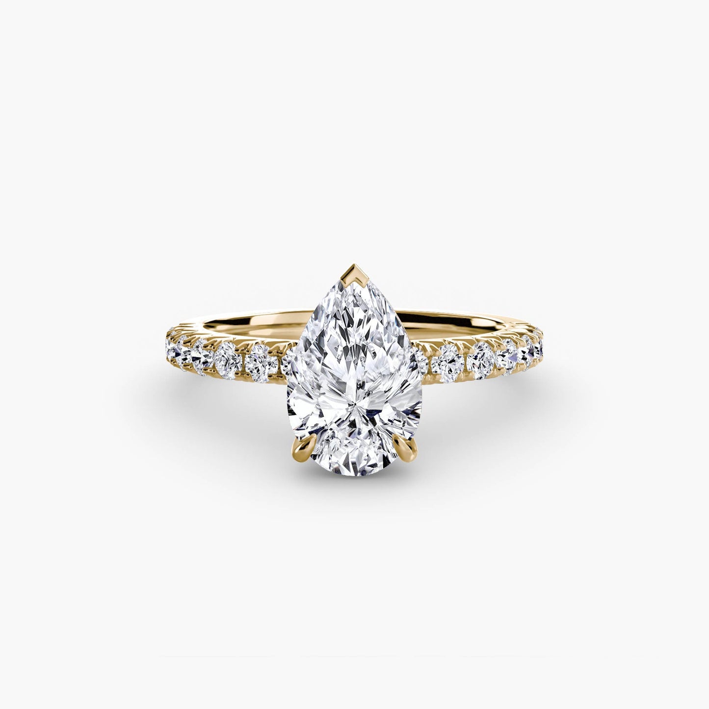 Solitaire with Pavé 6 - AYKA JEWELS