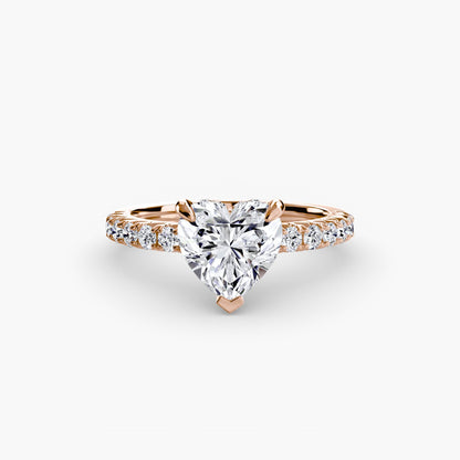 Solitaire with Pavé 6 - AYKA JEWELS