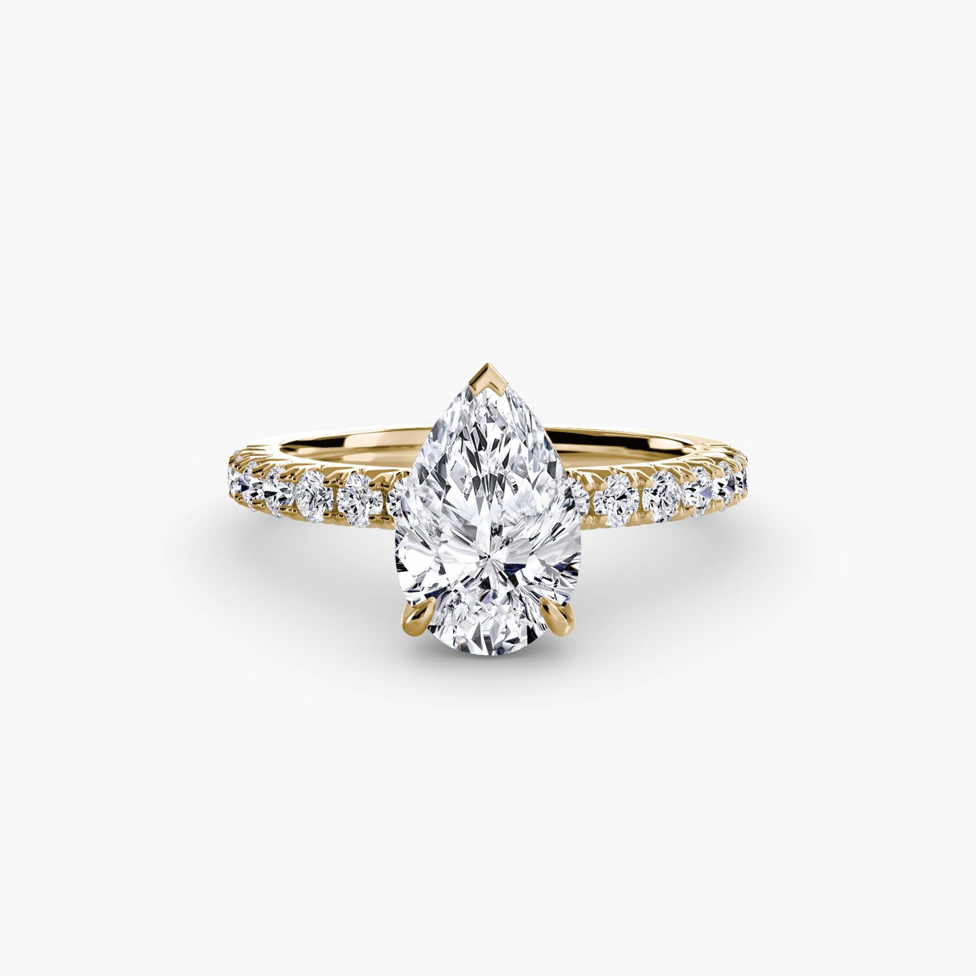 Solitaire with Pavé 6 - AYKA JEWELS