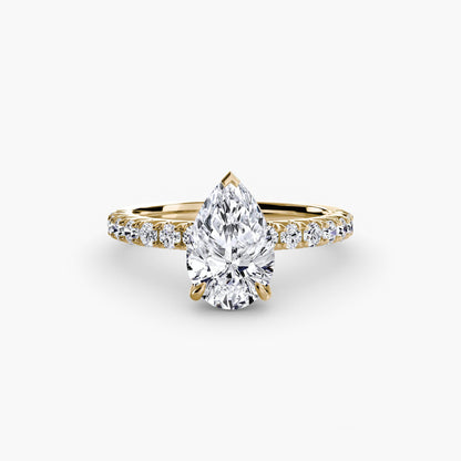Solitaire with Pavé 6 - AYKA JEWELS