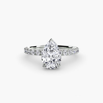 Solitaire with Pavé 6 - AYKA JEWELS