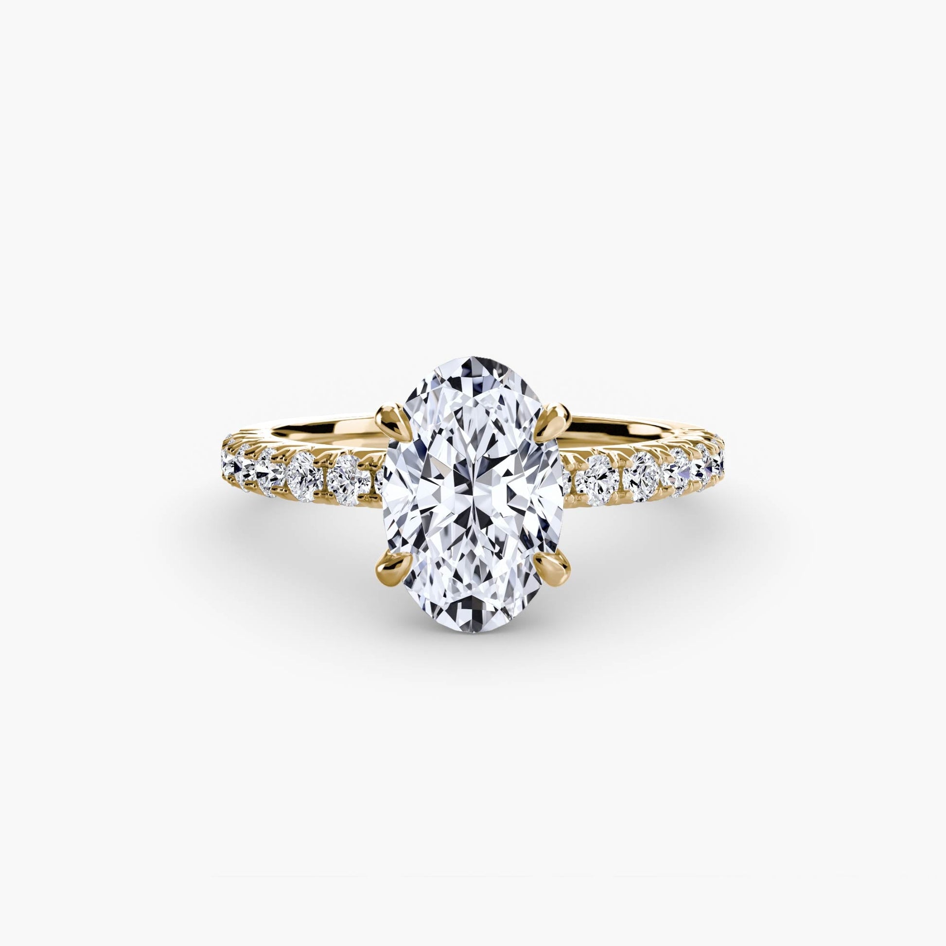 Solitaire with Pavé 6 - AYKA JEWELS
