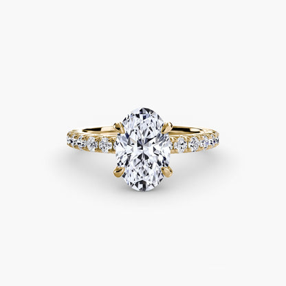 Solitaire with Pavé 6 - AYKA JEWELS