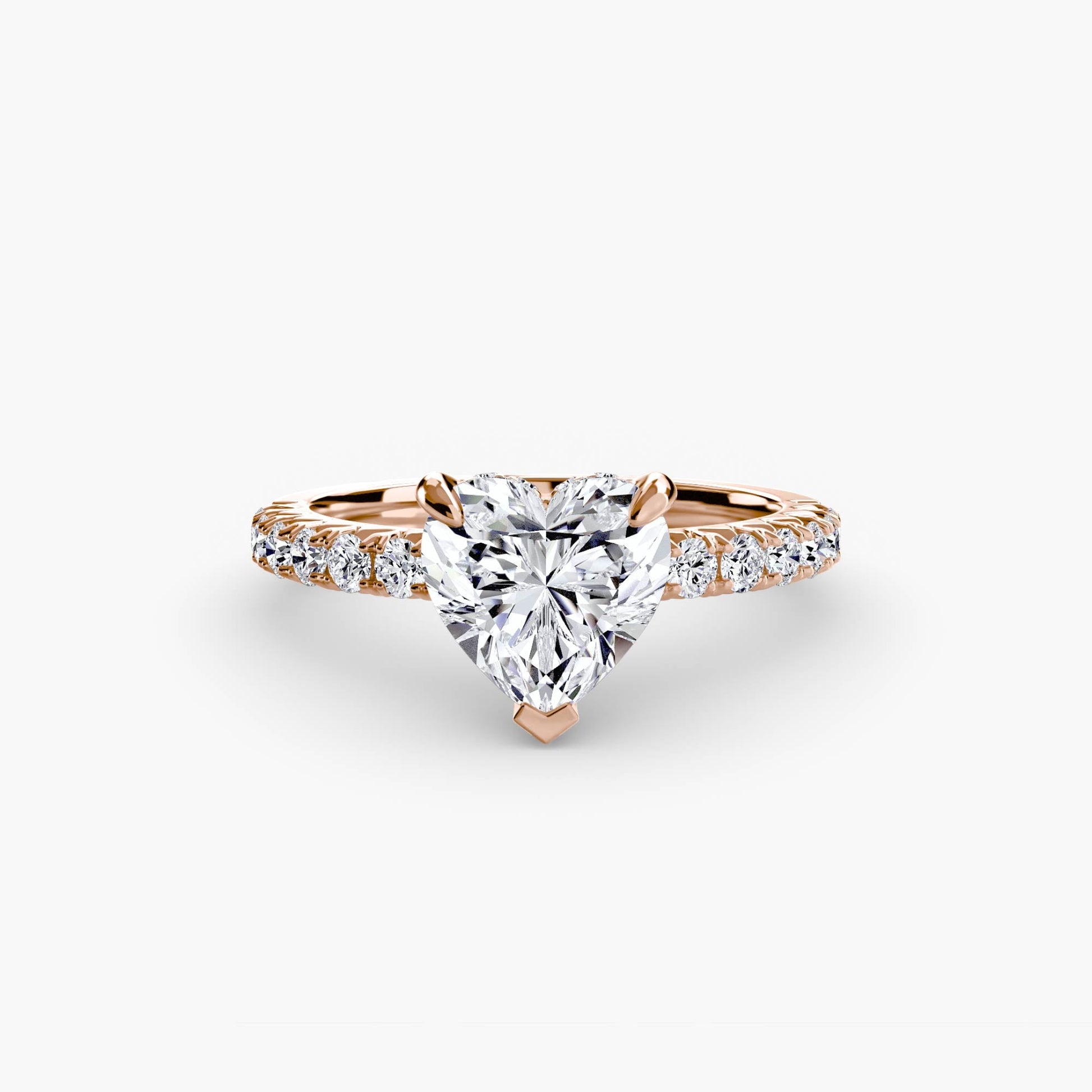 Solitaire with Pavé 6 - AYKA JEWELS