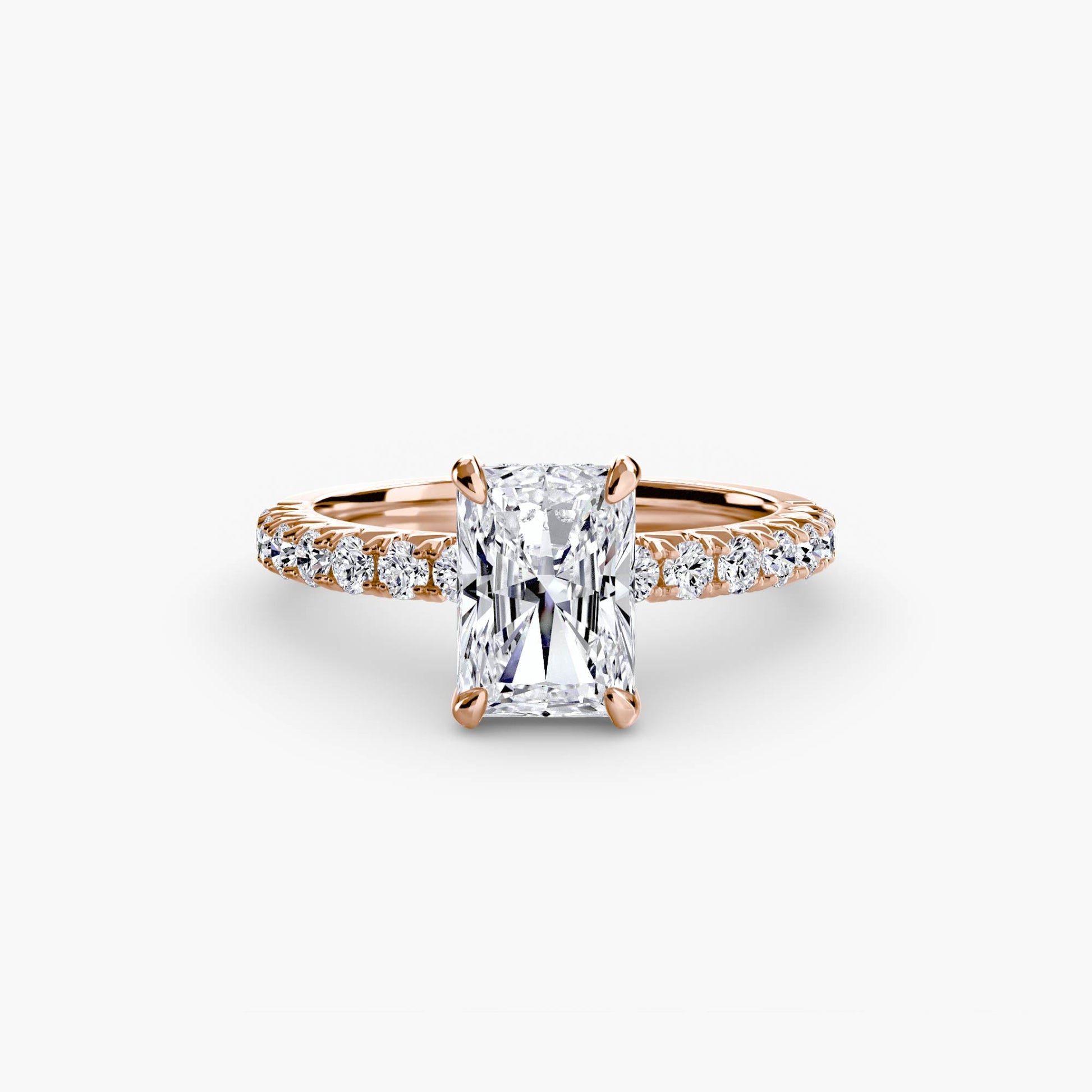 Solitaire with Pavé 6 - AYKA JEWELS