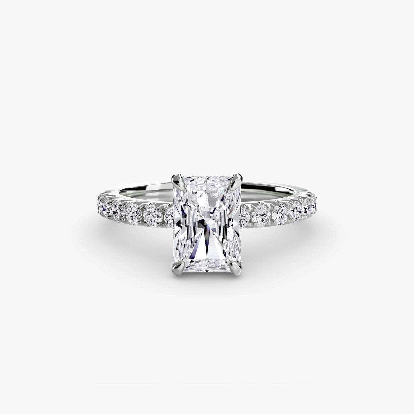 Solitaire with Pavé 6 - AYKA JEWELS