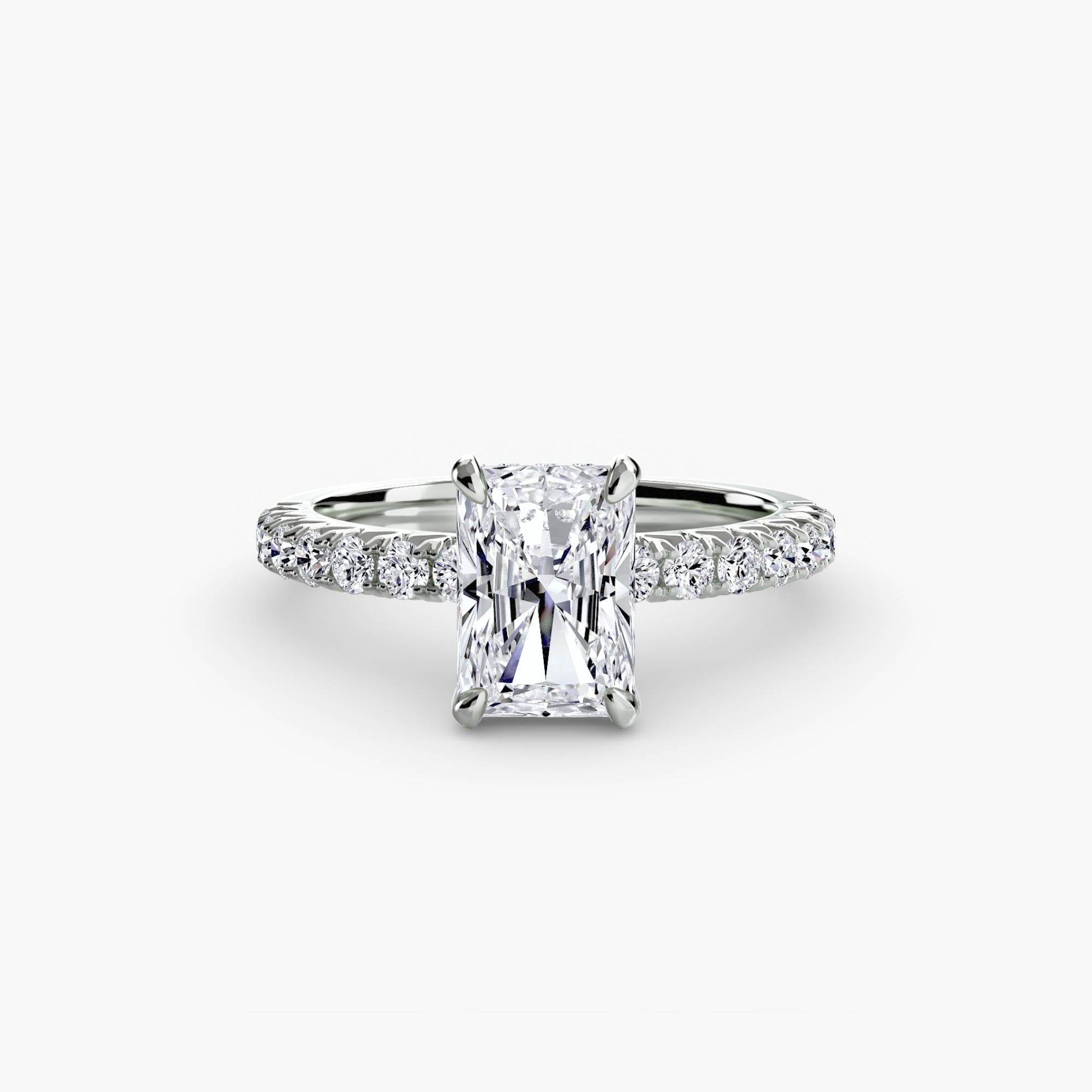 Solitaire with Pavé 6 - AYKA JEWELS