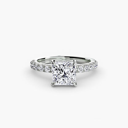 Solitaire with Pavé 6 - AYKA JEWELS