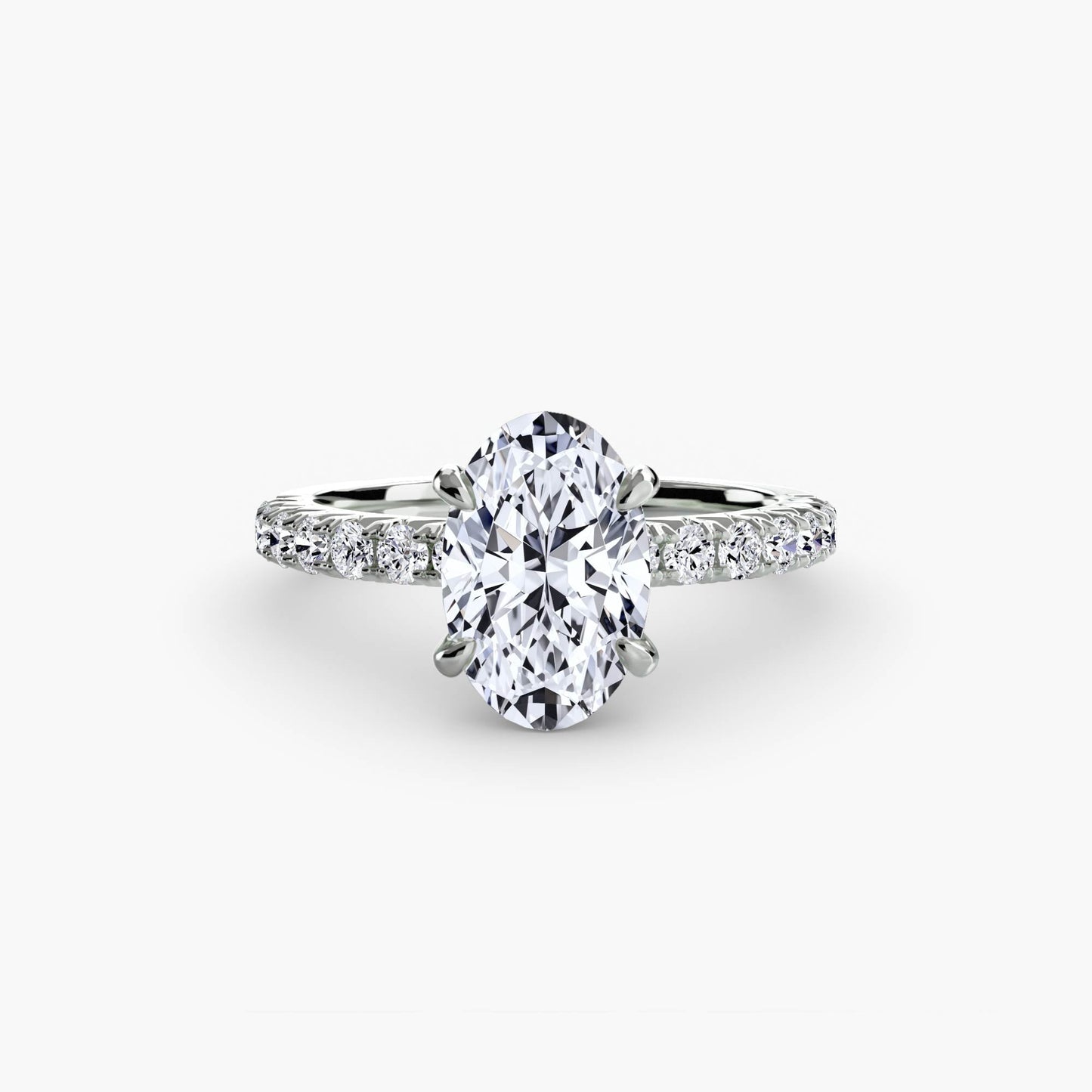 Solitaire with Pavé 6 - AYKA JEWELS