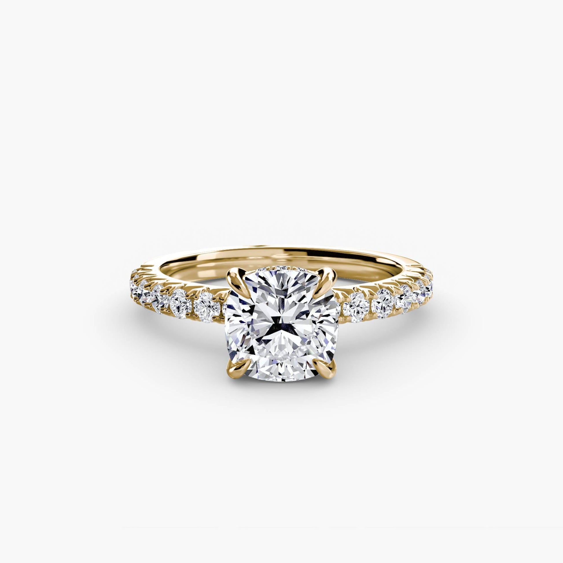Solitaire with Pavé 6 - AYKA JEWELS