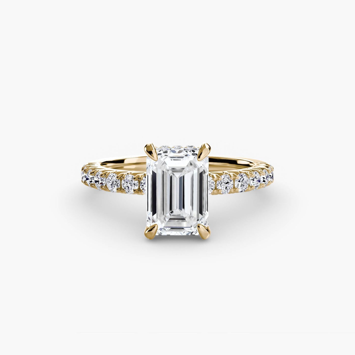 Solitaire with Pavé 6 - AYKA JEWELS