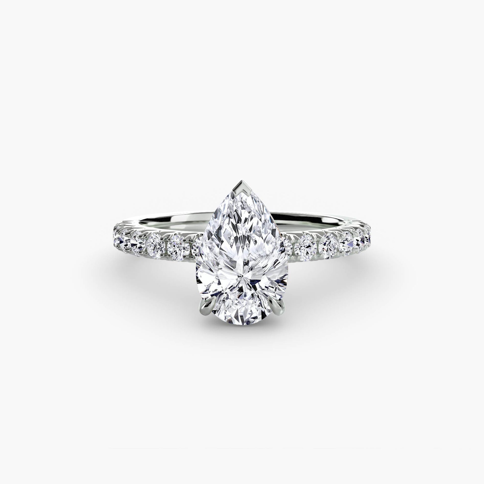 Solitaire with Pavé 6 - AYKA JEWELS