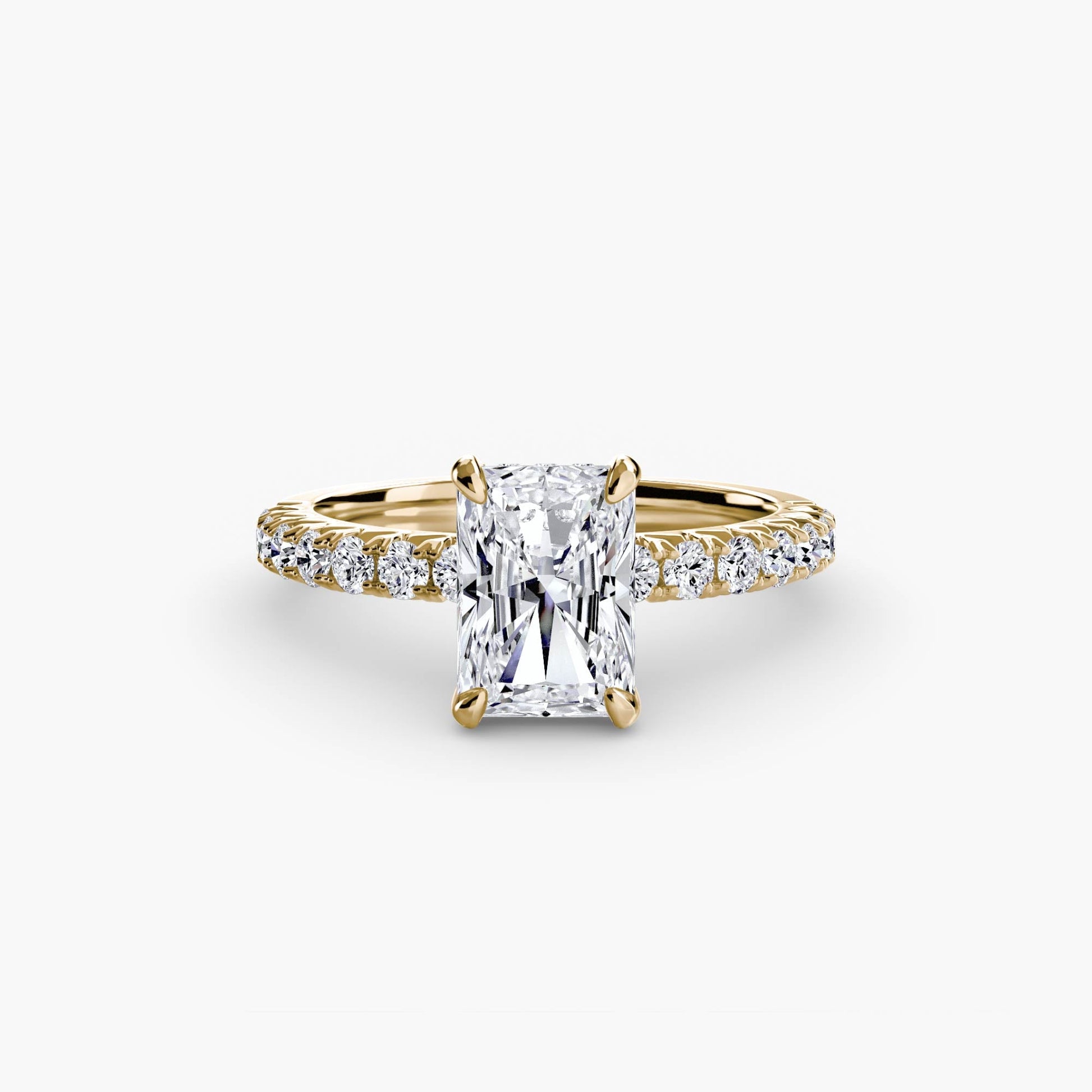 Solitaire with Pavé 6 - AYKA JEWELS