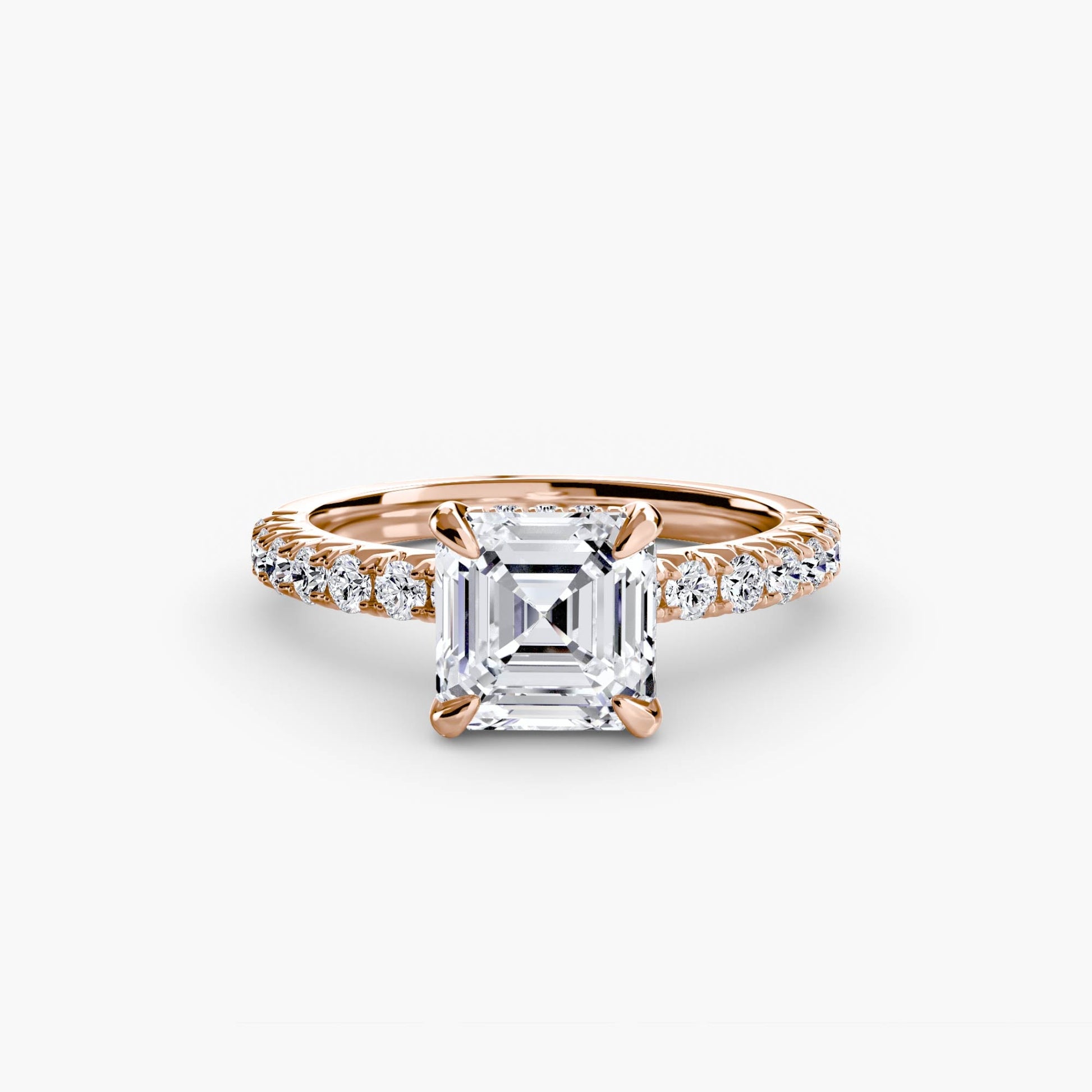 Solitaire with Pavé 6 - AYKA JEWELS
