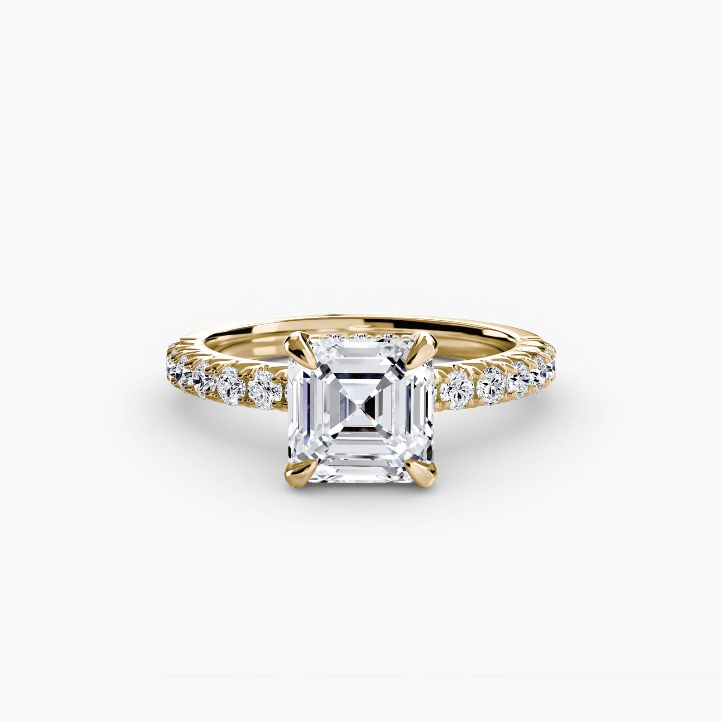 Solitaire with Pavé 6 - AYKA JEWELS