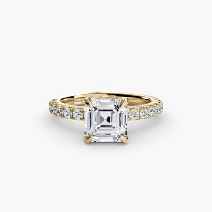 Solitaire with Pavé 6 - AYKA JEWELS