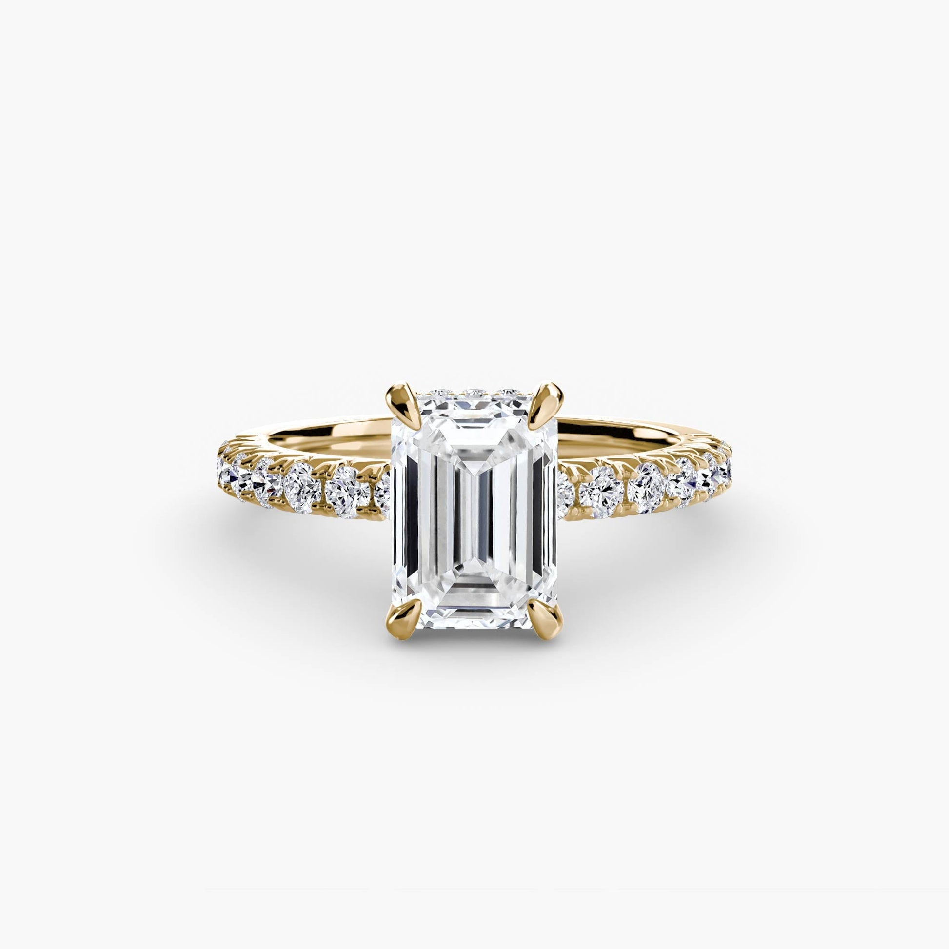 Solitaire with Pavé 6 - AYKA JEWELS